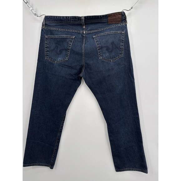 AG Adriano Goldschmied The Matchbox Slim Straight Blue Denim Jeans Pants 38 - Picture 2 of 12